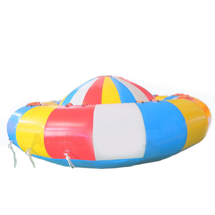 100% PVC tarpaulin material Flying Fish Yacht commercial inflatable Disco towable boat