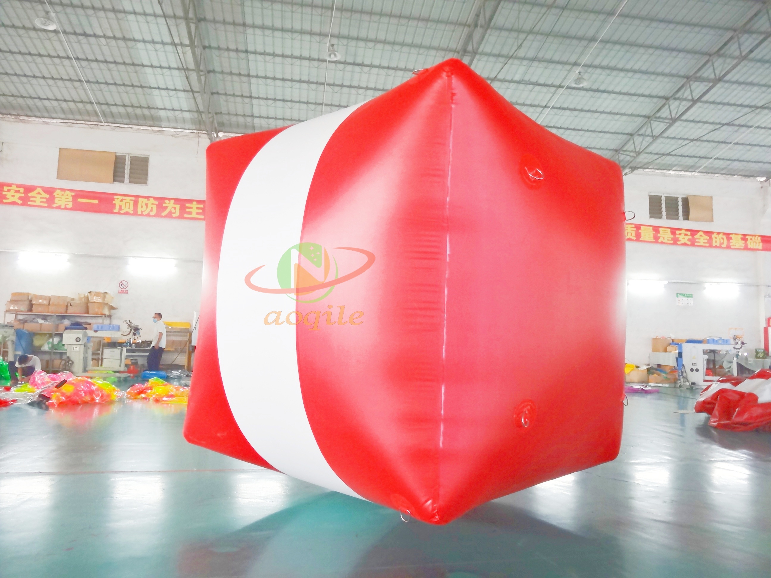 Customized Cube Water Sports Inflatable Floating Buoy Event Special Inflatable Advertising Buoy Mark