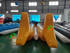 funny water game inflatable floating toys yellow inflatable banana boat for sale