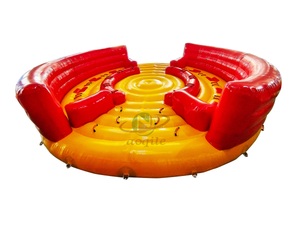 Commercial Water Sport inflatable floating crazy Spinning Ufo Towable Tube water towable ski sofa boat