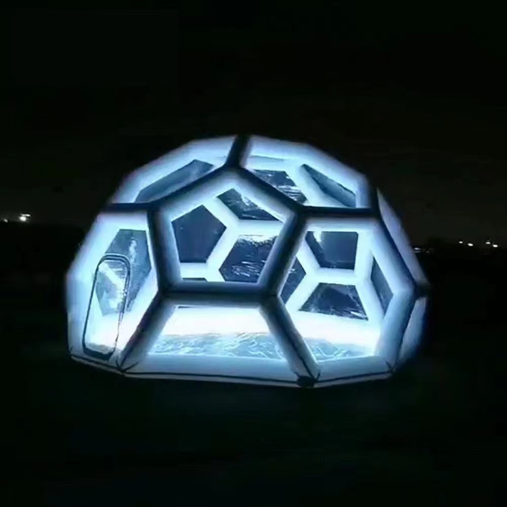 Aoqile 2025 Newly Designed Irregular Luminous Inflatable Outdoor Camping Tent for Events
