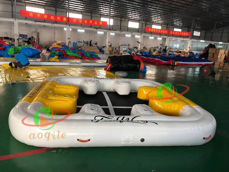 Inflatable Sofa Water Cushion Leisure Water Floating Island Entertainment Platform Dock Equipment