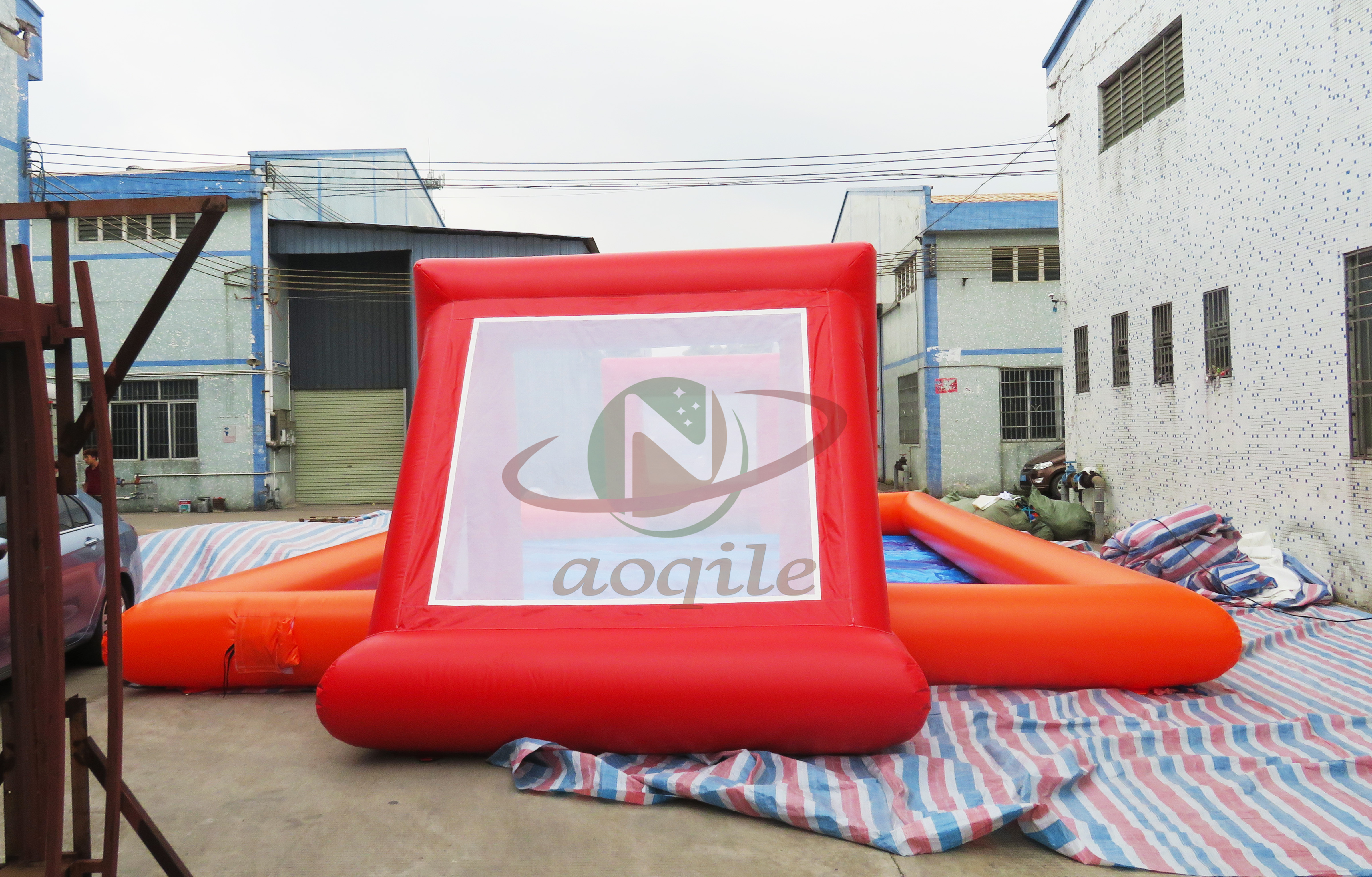 Inflatable soccer court arena Outdoor portable sport game inflatable football pitch