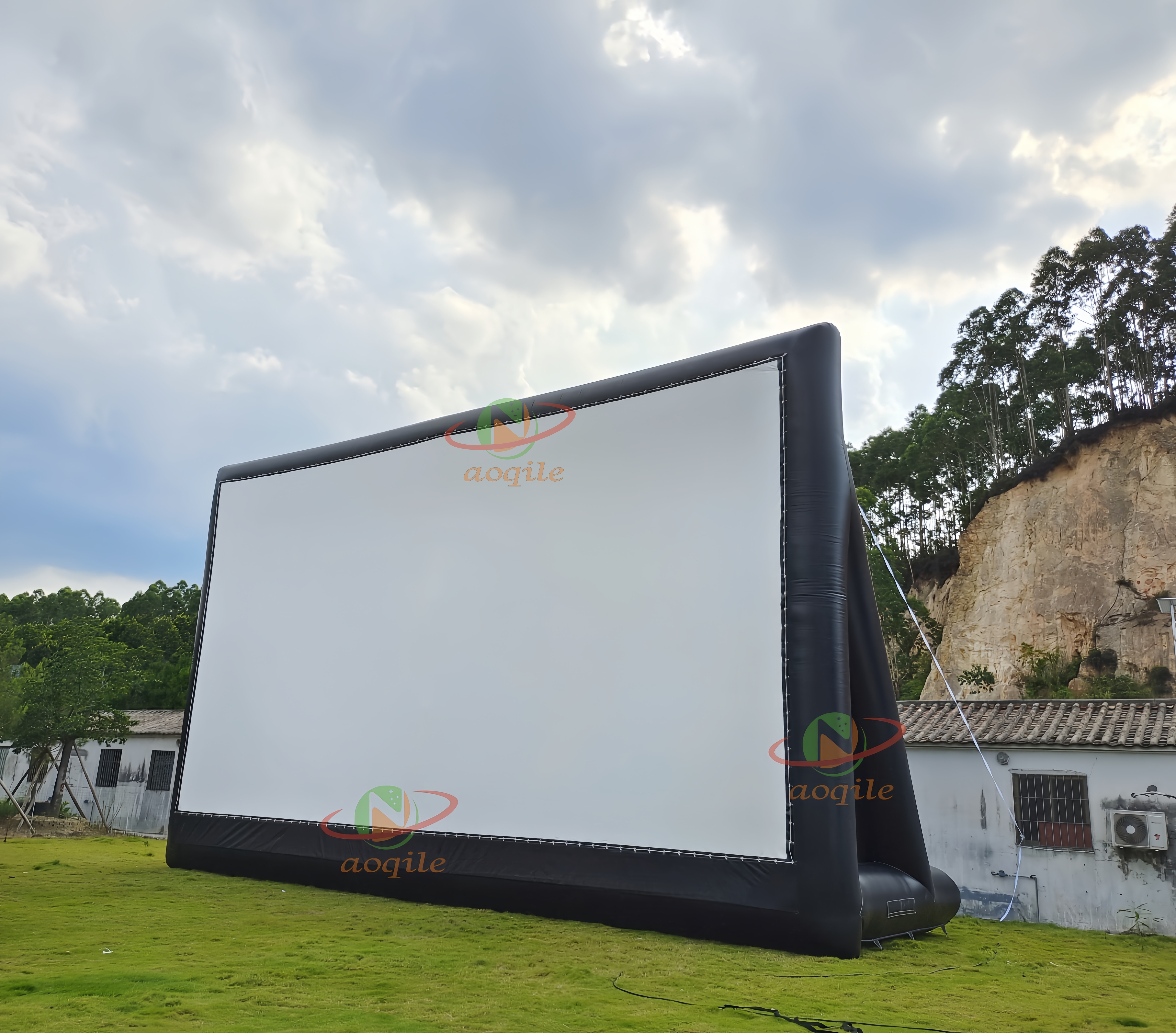 Large Inflatable air screen outdoor cinema equipment inflatable outdoor movie screen movie projector screen