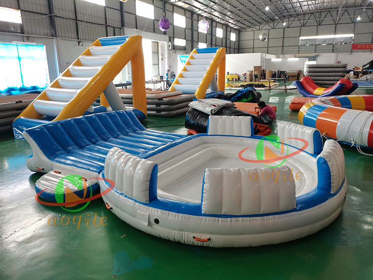 Multifunctional Floating Inflatable Lounge Chair Backrest Sofa Inflatable Floating Island Lounge