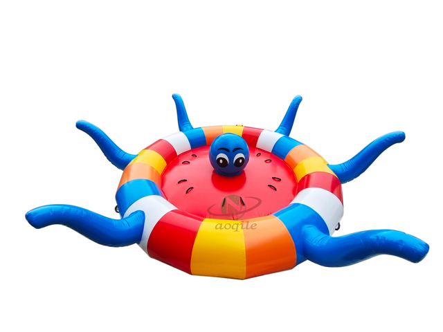 Aoqile Custom Inflatable Octopus Towable Float Creative Design for Group Water Sports Events for Events