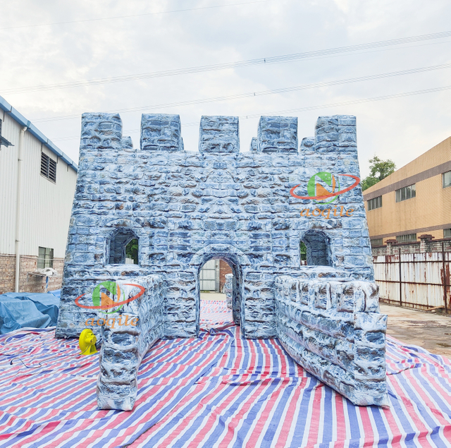 Aoqile Heavy Duty Inflatable Fortress Barrier Windproof Structure for Outdoor Event Zone Division Protection for Events