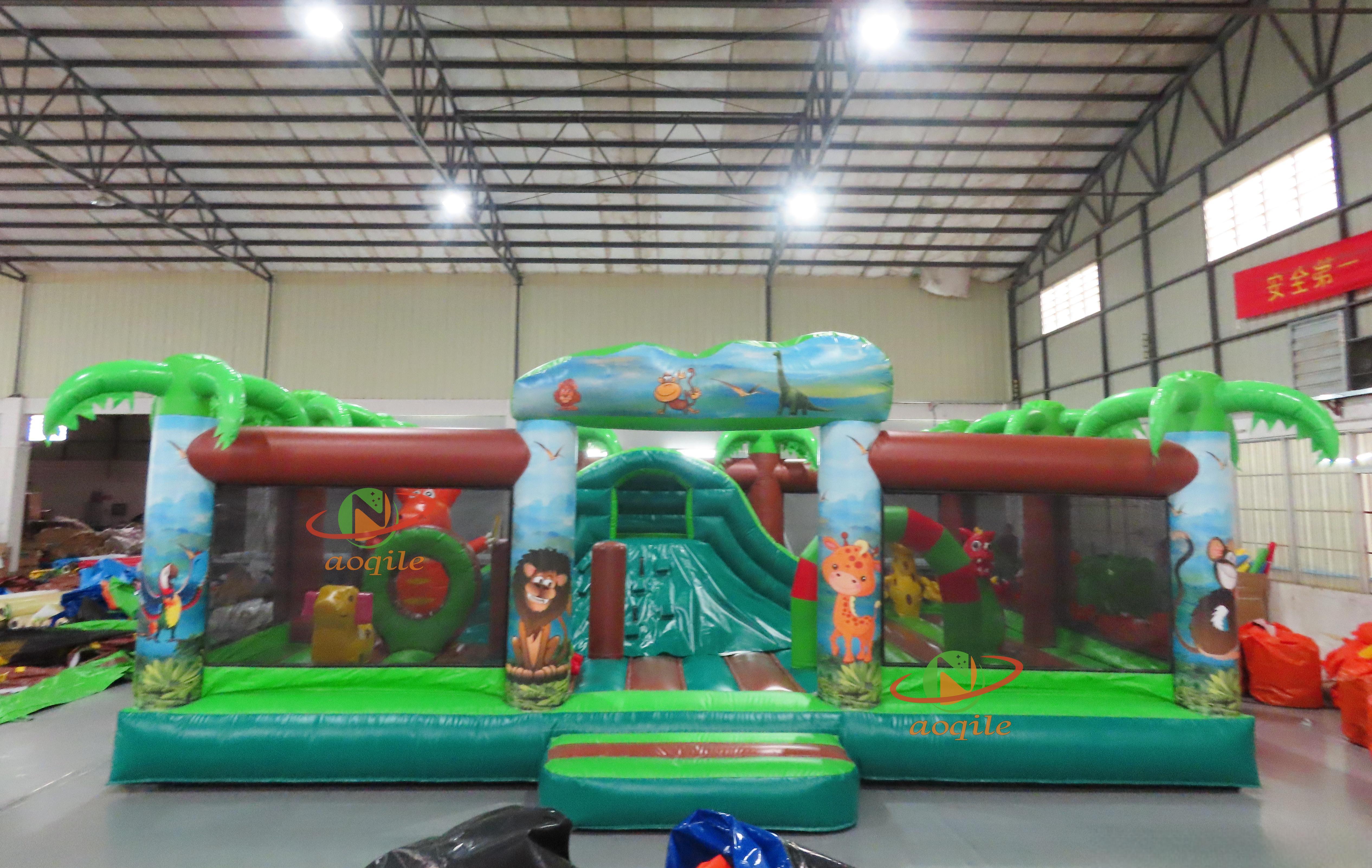 High-quality Custom Water Park Simulation Jungle Large Inflatable Combination