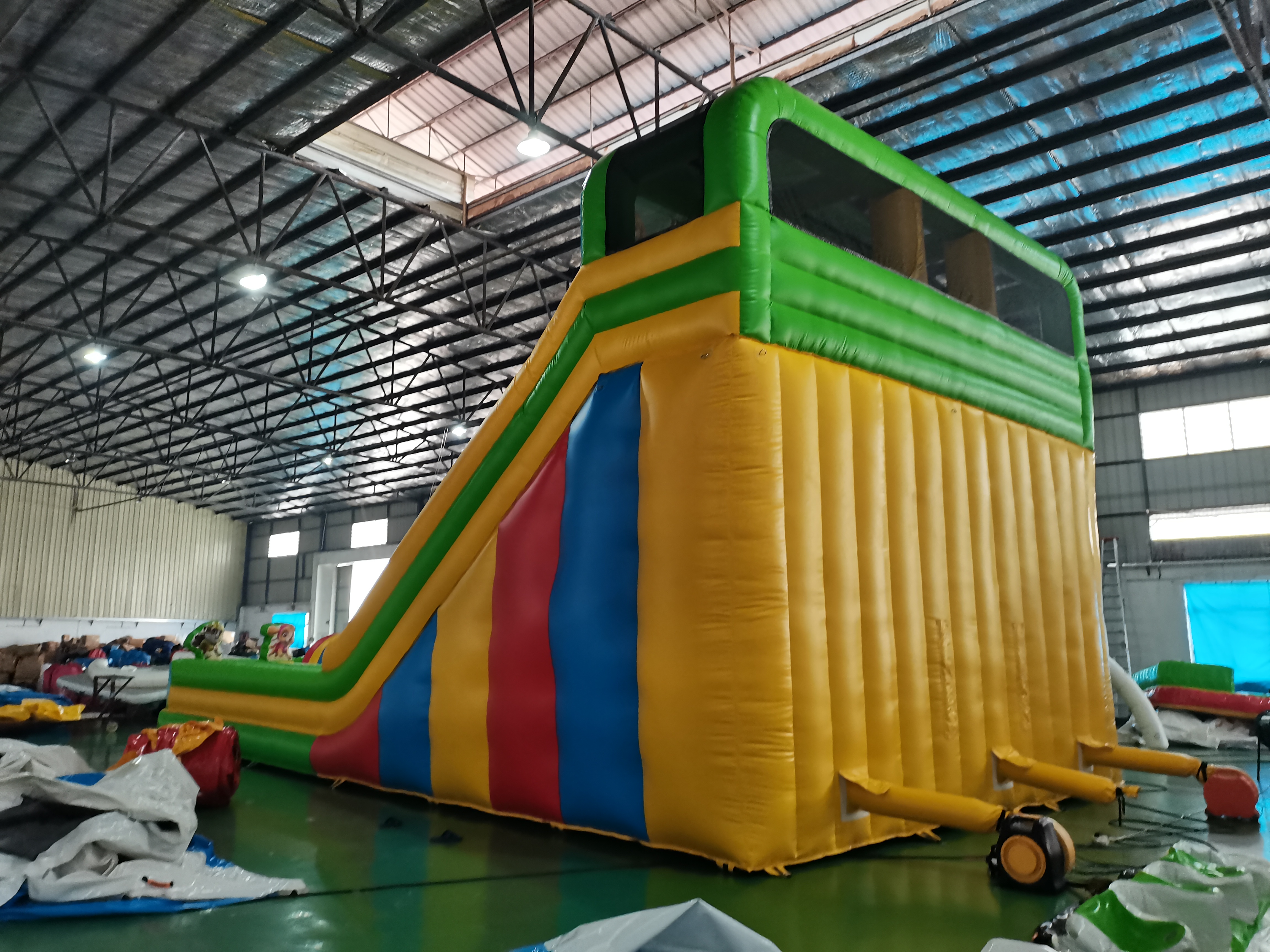 High Quality Custom Water Park Inflatable Trampoline Slide Combination Puppy Style