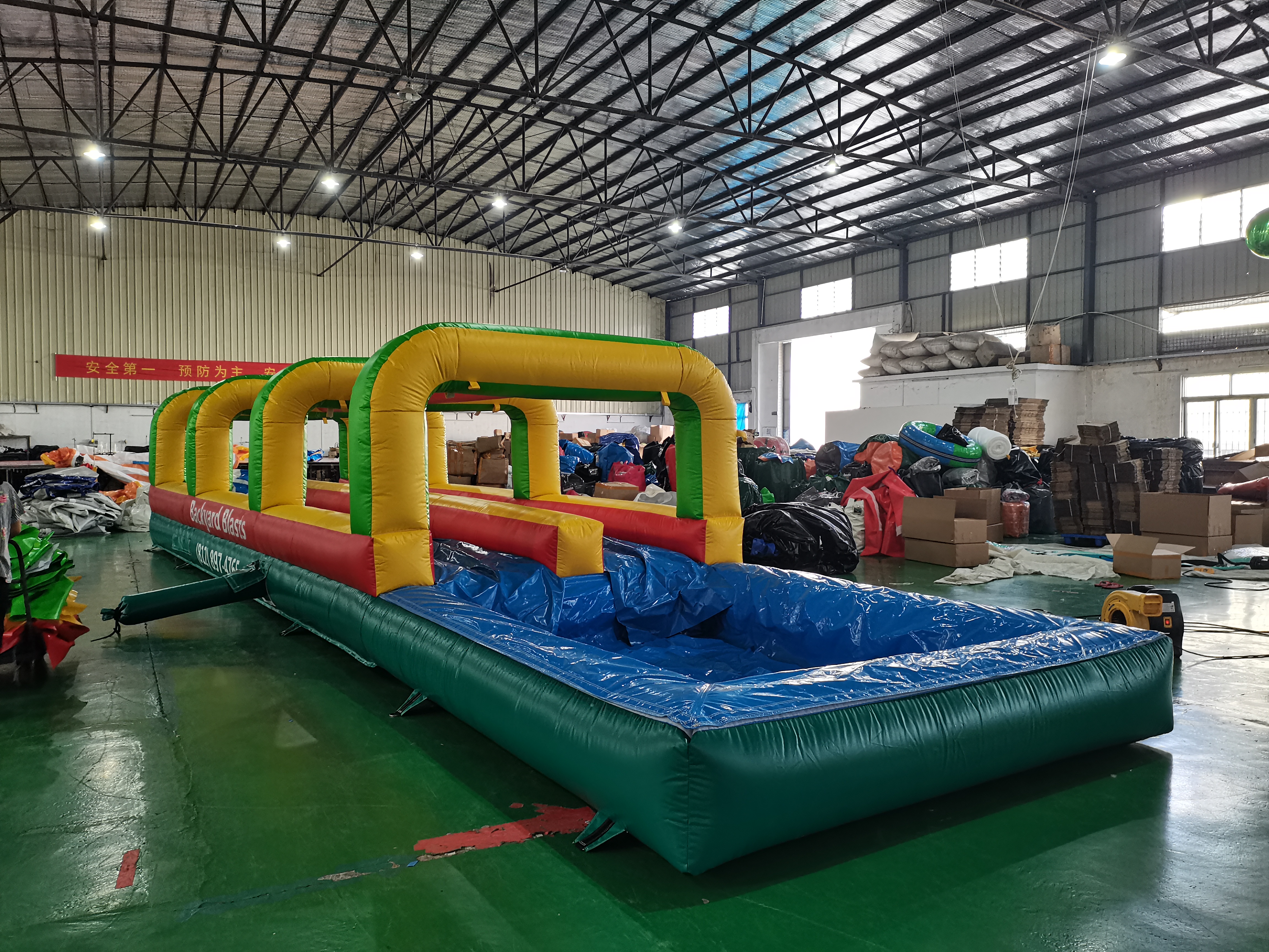 High Quality Indoor And Outdoor Inflatable Water Slide with Swimming Pool