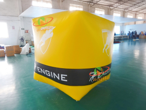 Inflatable Open Water Swimming Buoy Custom Inflatable Square Buoy Water Floating Cube Buoy