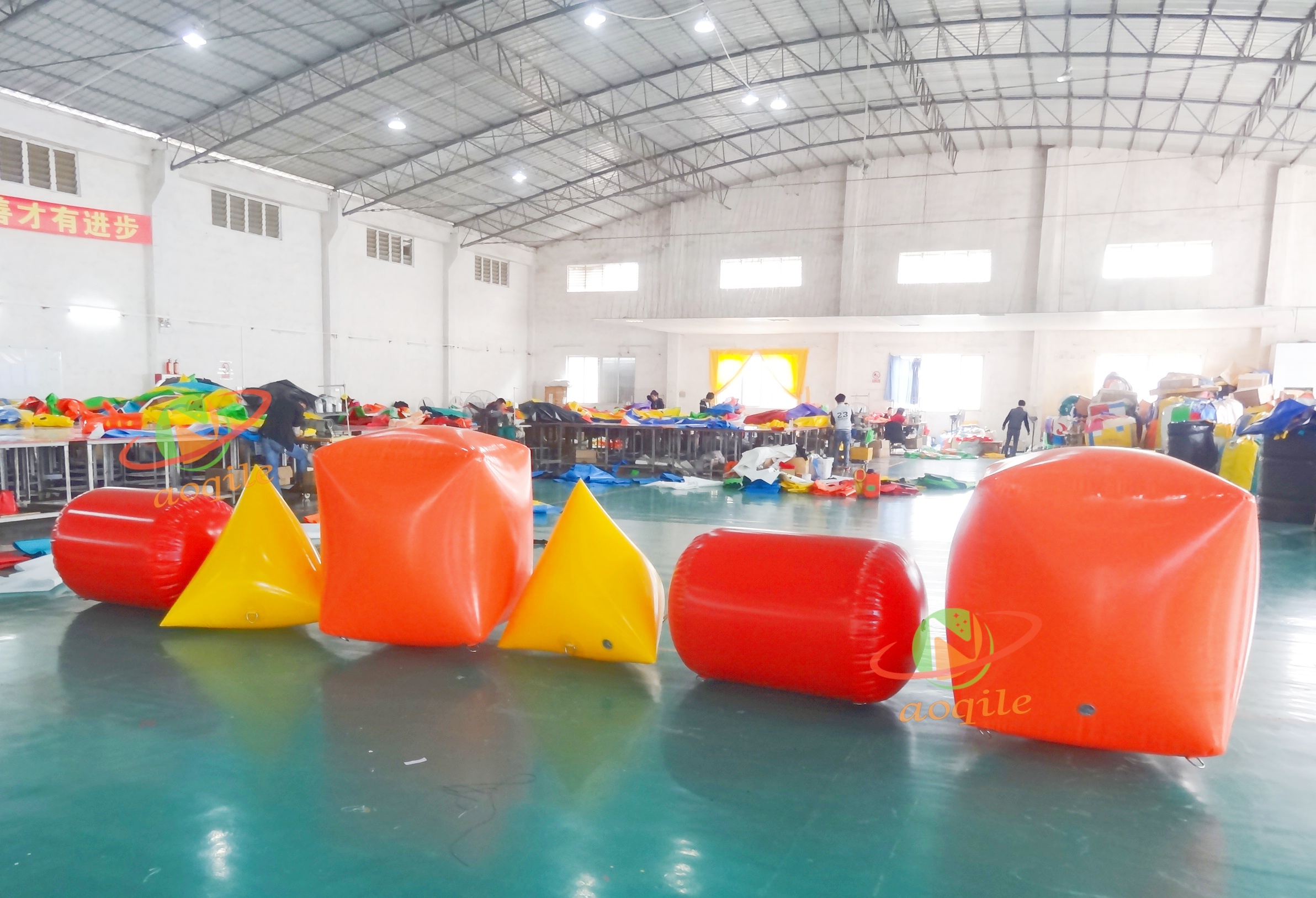 Water Surface Mark Buoy Water Swimming Competition Mark Inflatable Water Buoy Floating Advertising