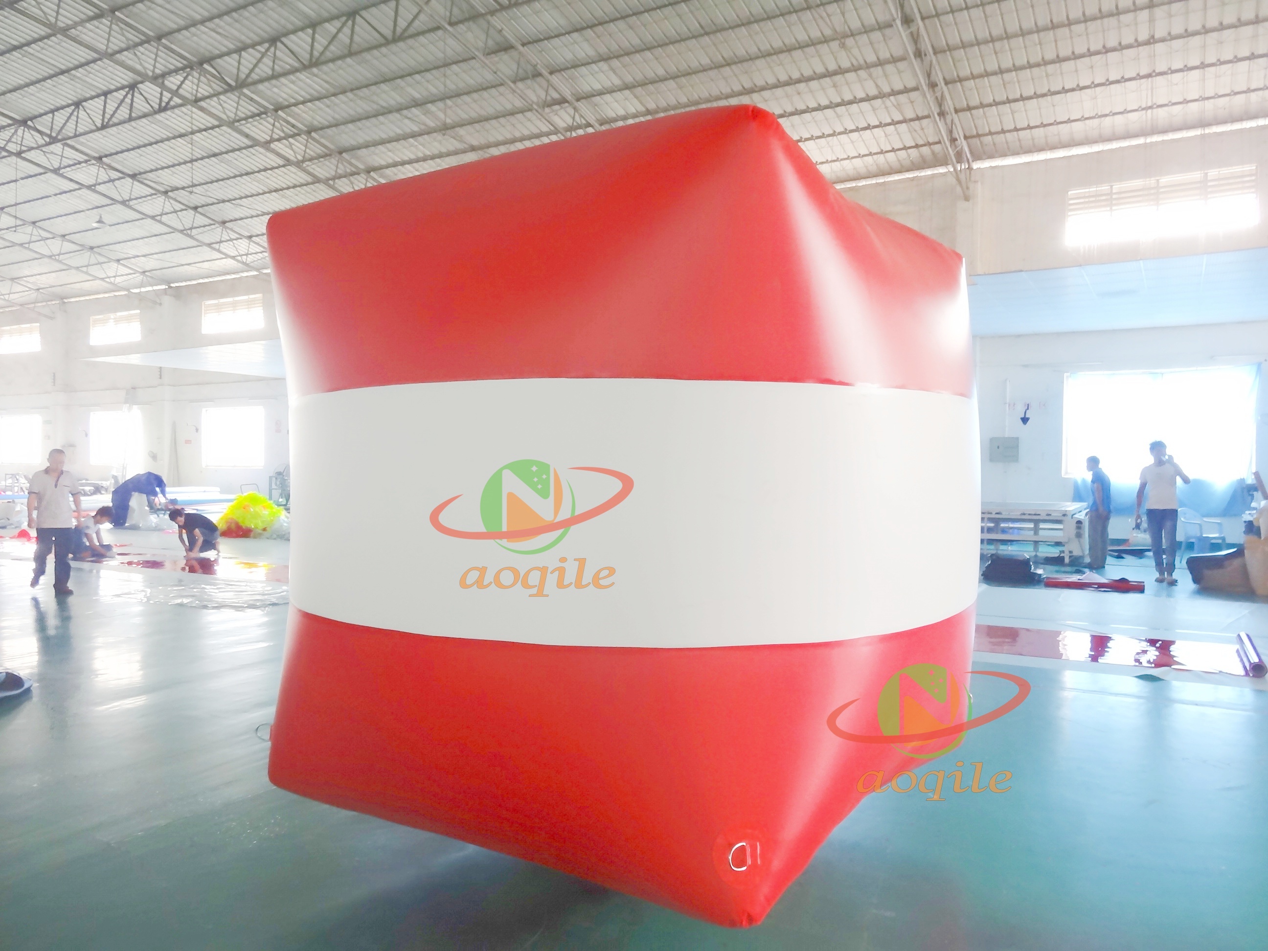 Customized Cube Water Sports Inflatable Floating Buoy Event Special Inflatable Advertising Buoy Mark