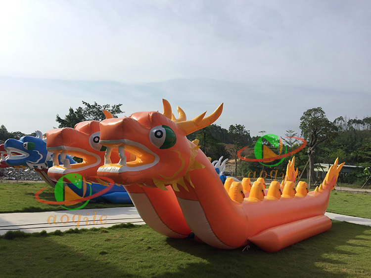 Inflatable Double Tube Dragon Boat Water Banana Boat Can Tow Water Slide Tubes To Float Flying Fish