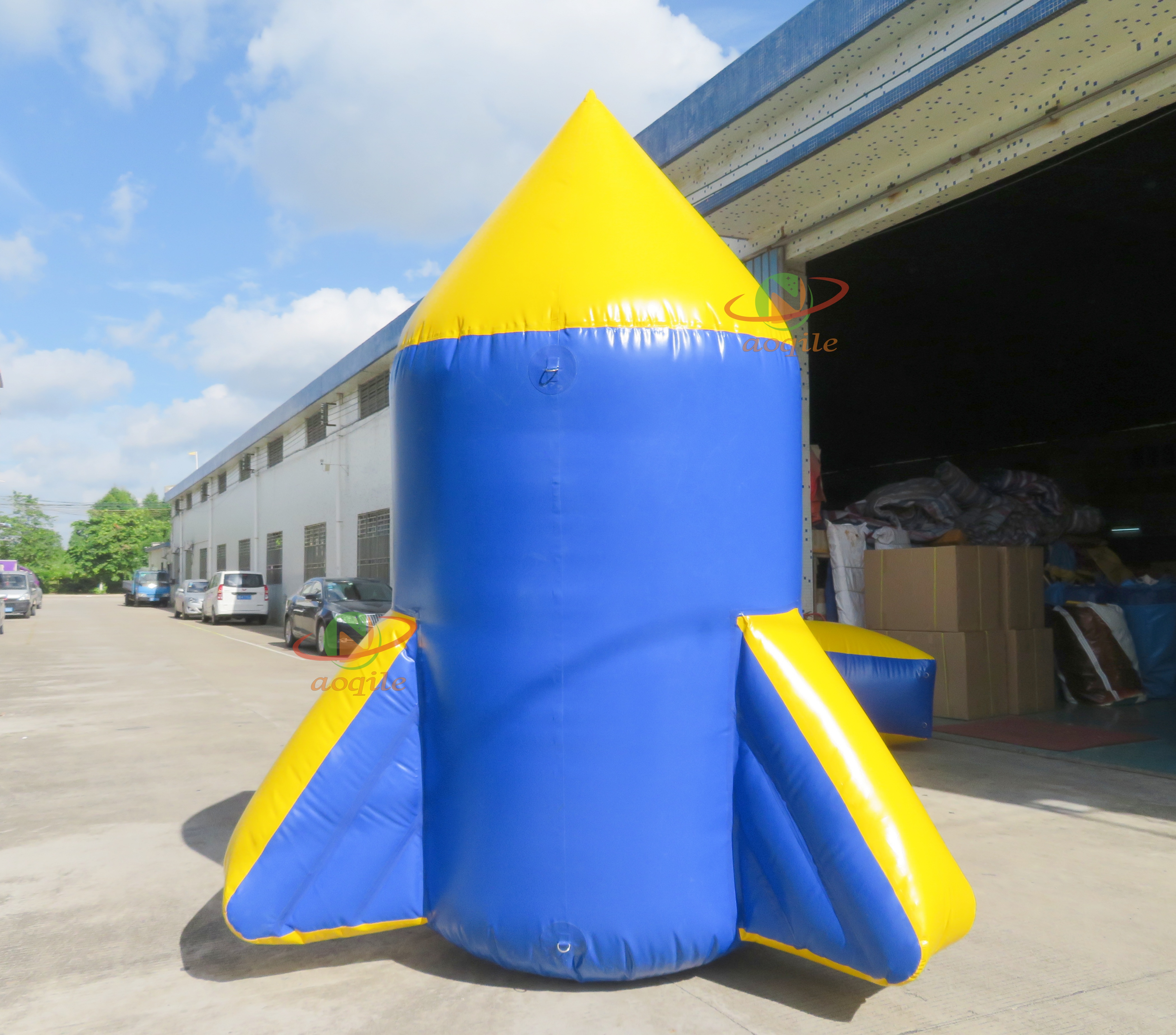 Inflatable Rocket Swimming Buoy Water Activities Floating Sea Area Marking Advertising Buoy