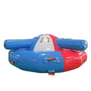 Inflatable Rotating Gyro UFO Towable Floating Island Water Inflatable Disco Boat