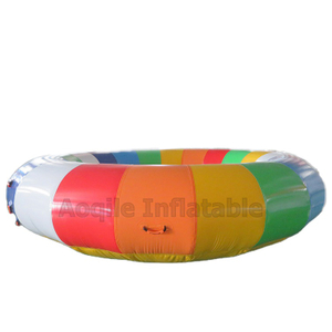 Inflatable flying spinning towable inflatable rotating water toys bandwag disco boat