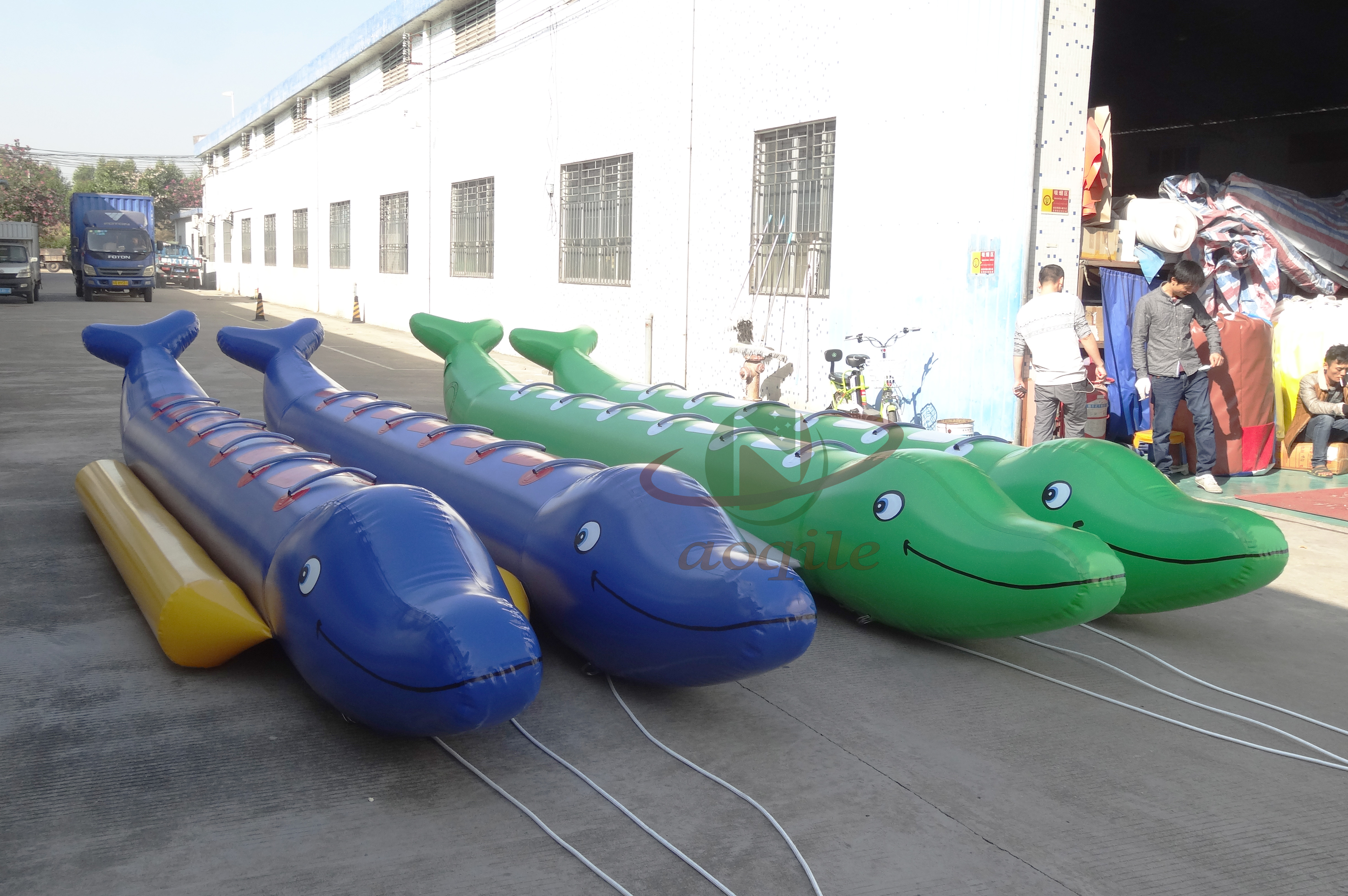 Inflatable Double Lane Boat Hot Sale PVC Inflatable Double Tube Towable Banana Boat for 10 People