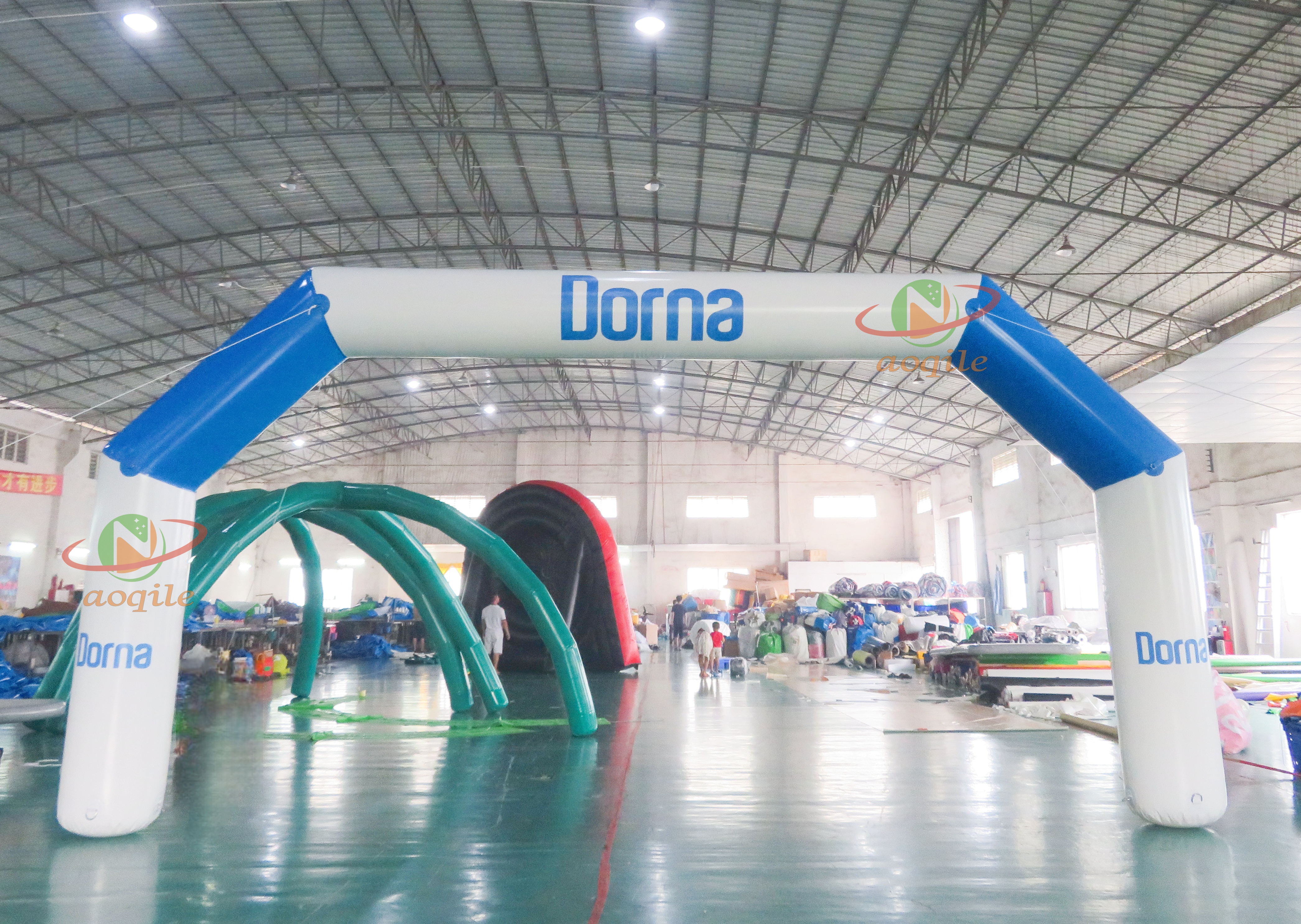 Outdoor Activity Finish Line Inflatable Race Starting Point Arch Inflatable Entrance Advertising Door