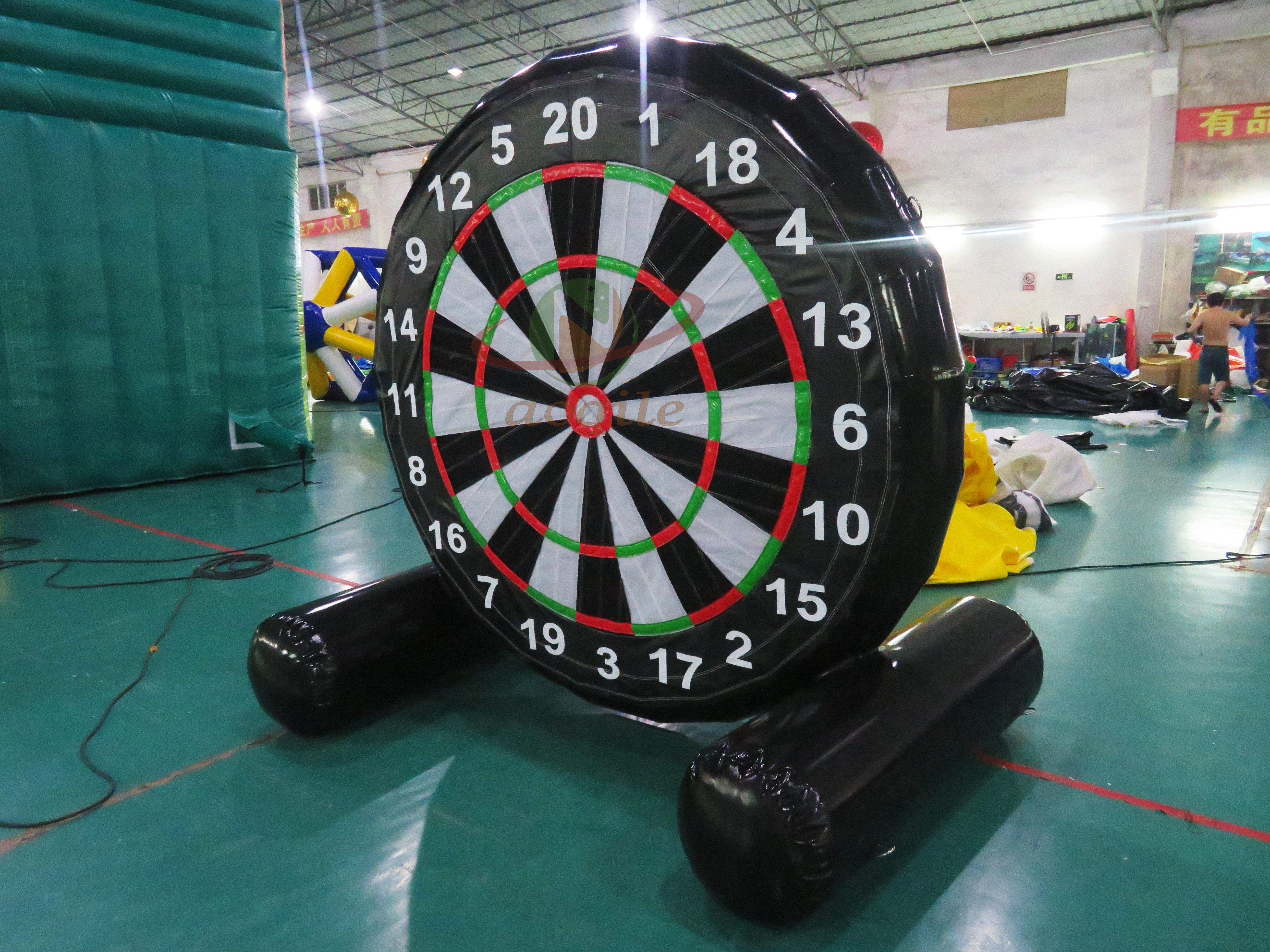 Giant Inflatable Foot Darts Board Stand Inflatable Soccer Darts Sports Game