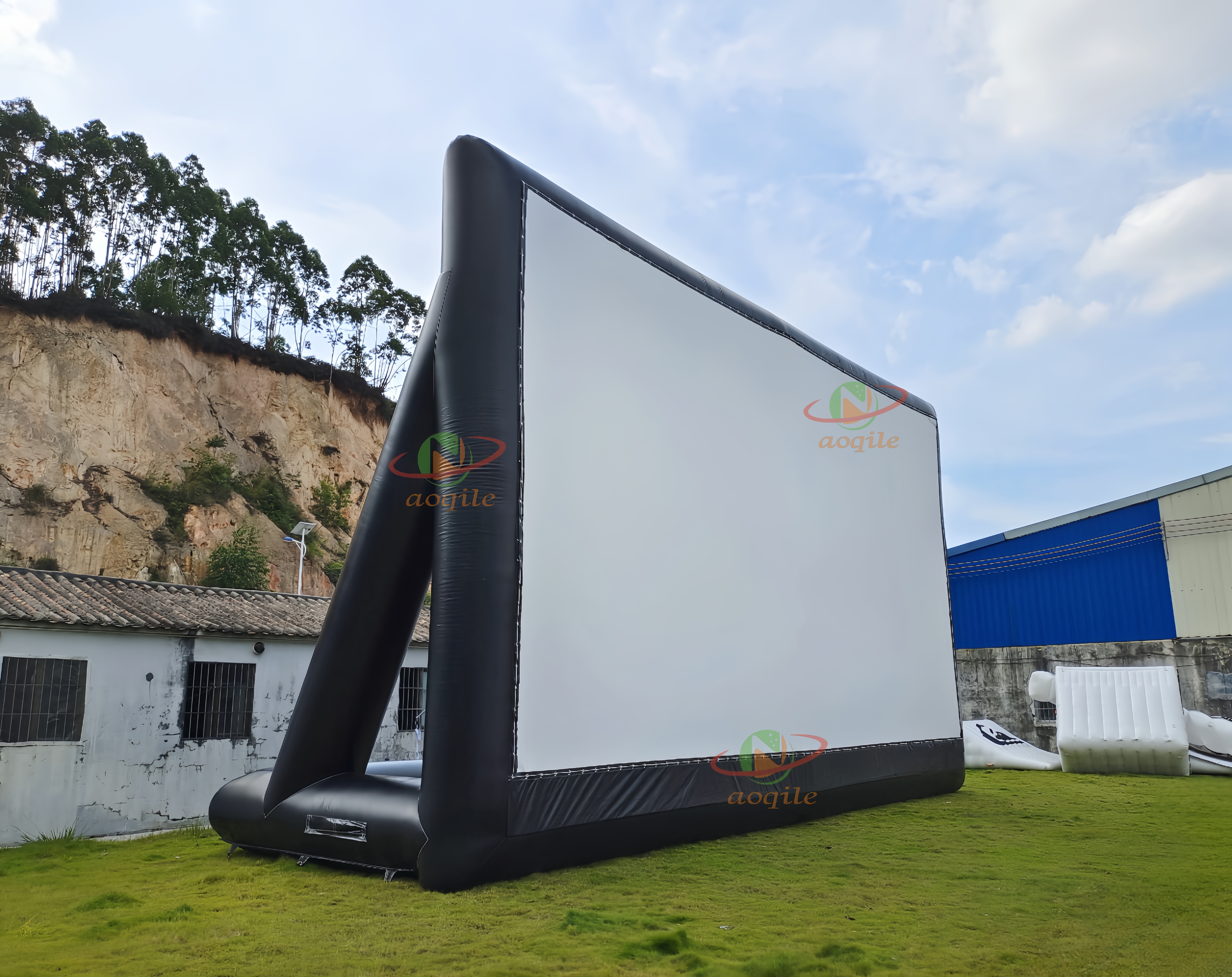 Large Inflatable air screen outdoor cinema equipment inflatable outdoor movie screen movie projector screen