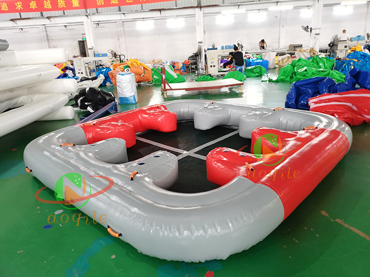 New Summer Party Inflatable Water Entertainment Equipment Inflatable Water Leisure Floating Island Platform Dock