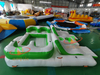 Summer Outdoor Inflatable Water Floating Island Lounge Leisure Platform Dock Water Entertainment Sofa Boat