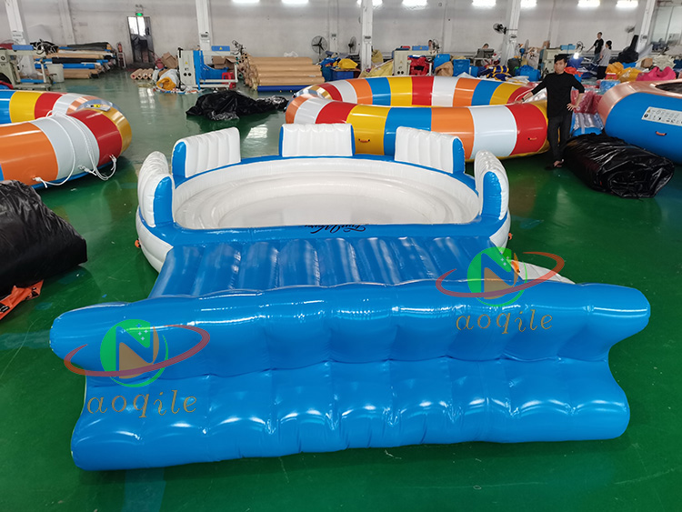 Multifunctional Floating Inflatable Lounge Chair Backrest Sofa Inflatable Floating Island Lounge