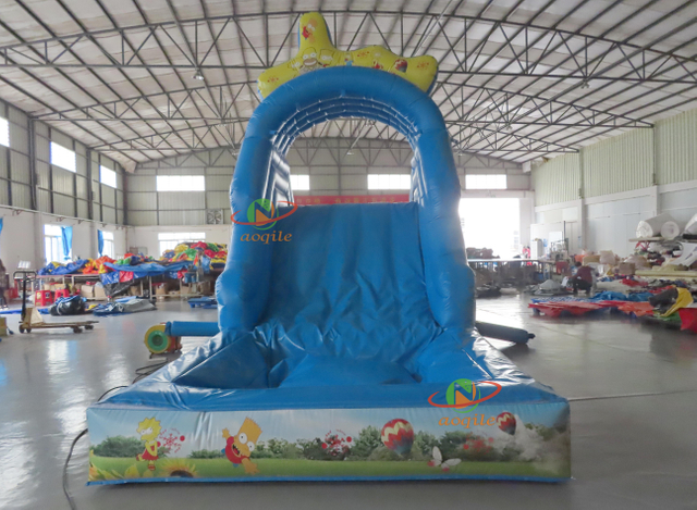 High-quality Custom Indoor And Outdoor Water Park Blue Inflatable Water Slide