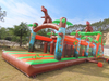 Cute Animated Dinosaur Shape Water Park Inflatable Barrier