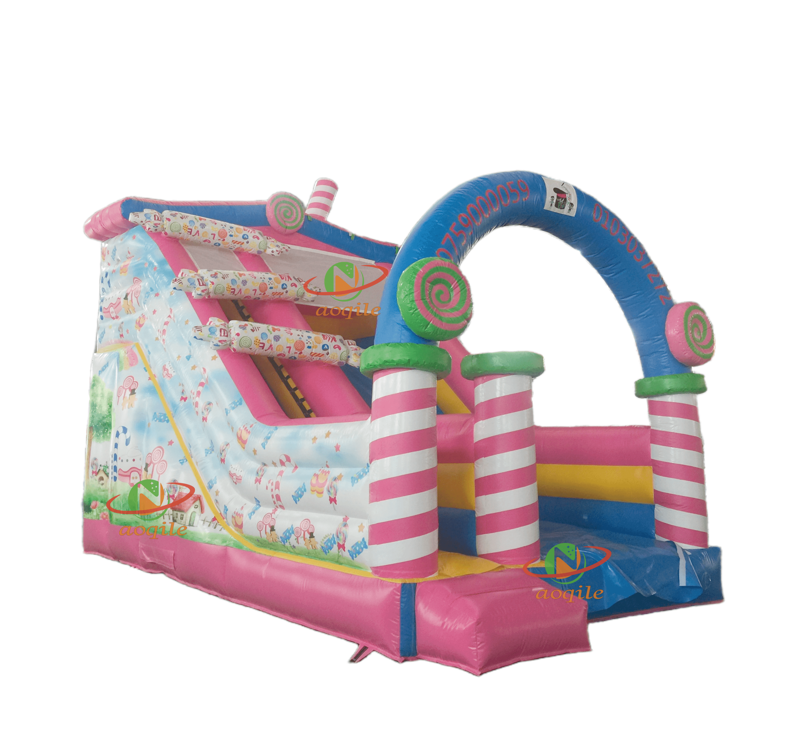 High-quality Indoor And Outdoor Customized Large Candy-patterned Water Slides