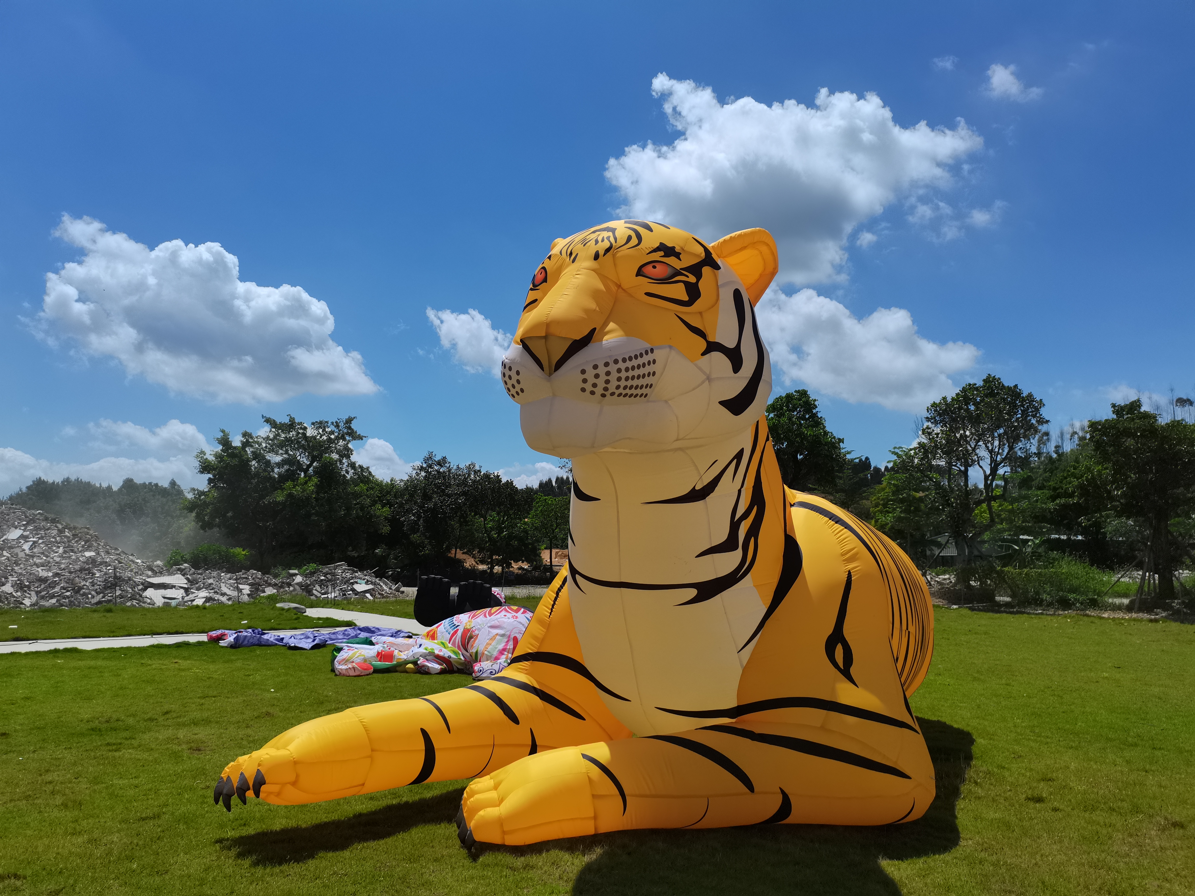 Customized Decoration Giant Inflatable tiger, Advertising Inflatable Cartoon tiger