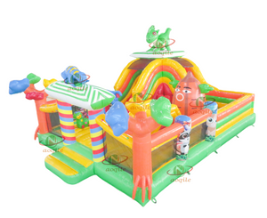 Aoqile Commercial Outdoor and Indoor Water Parks Inflatable Dinosaur Trampoline for Events