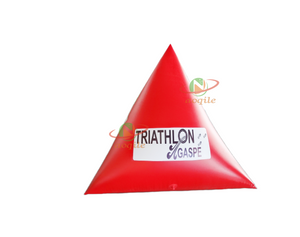 Inflatable Swim Buoy Marker Customized Inflatable Water Park Floating Triangle Buoy