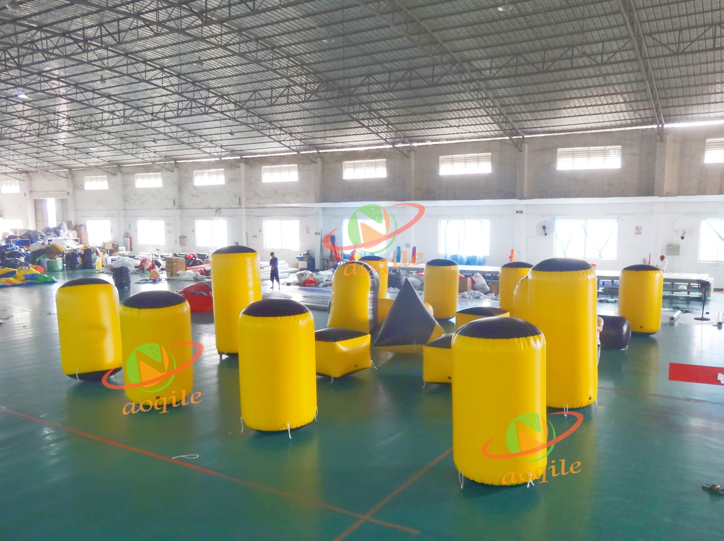 Inflatable Open Water Swimming Buoy Custom Inflatable Square Buoy Water Floating Cube Buoy