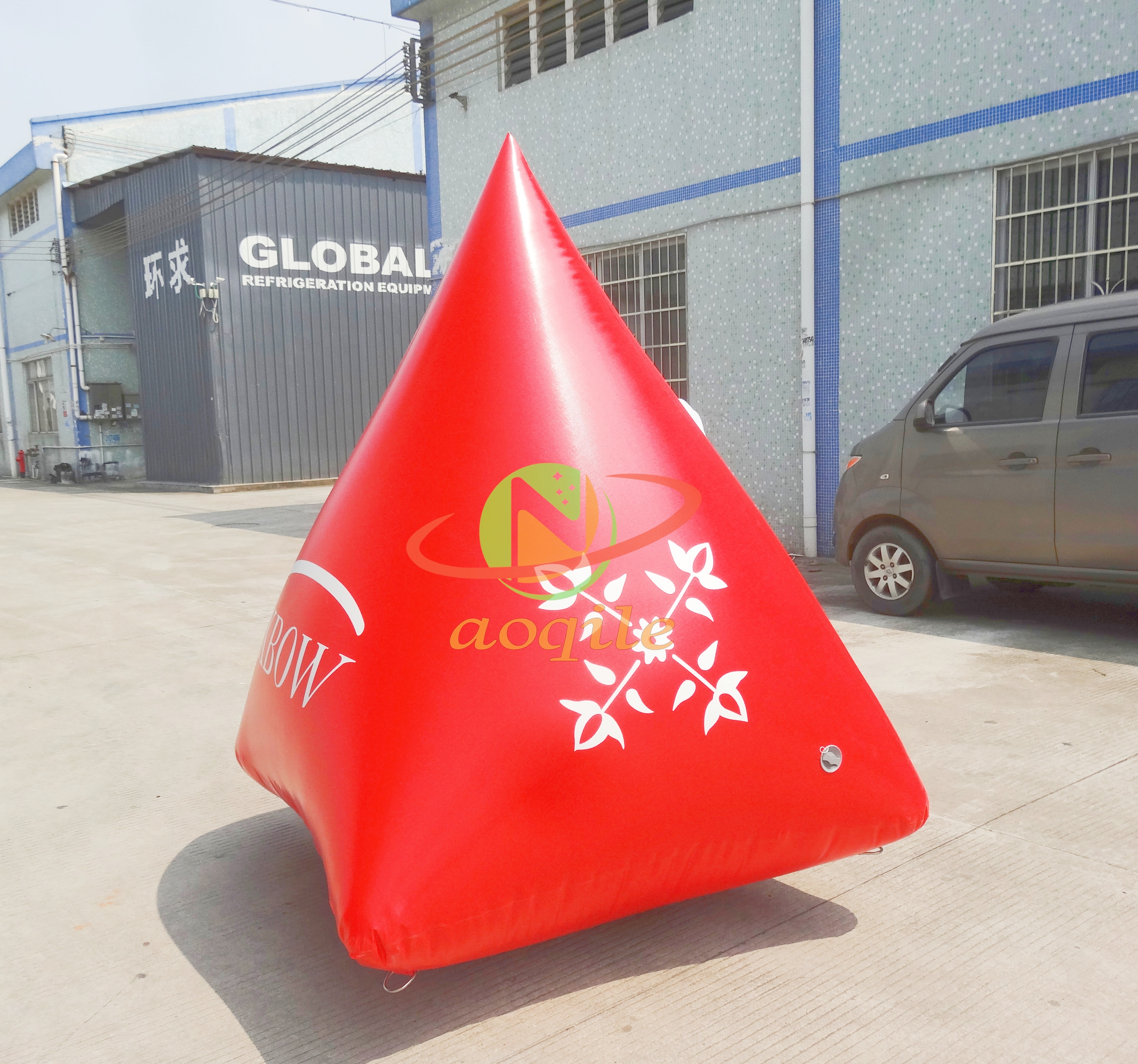 Triangular Float Inflatable Water Buoy Customized Competition Special Advertising Mark