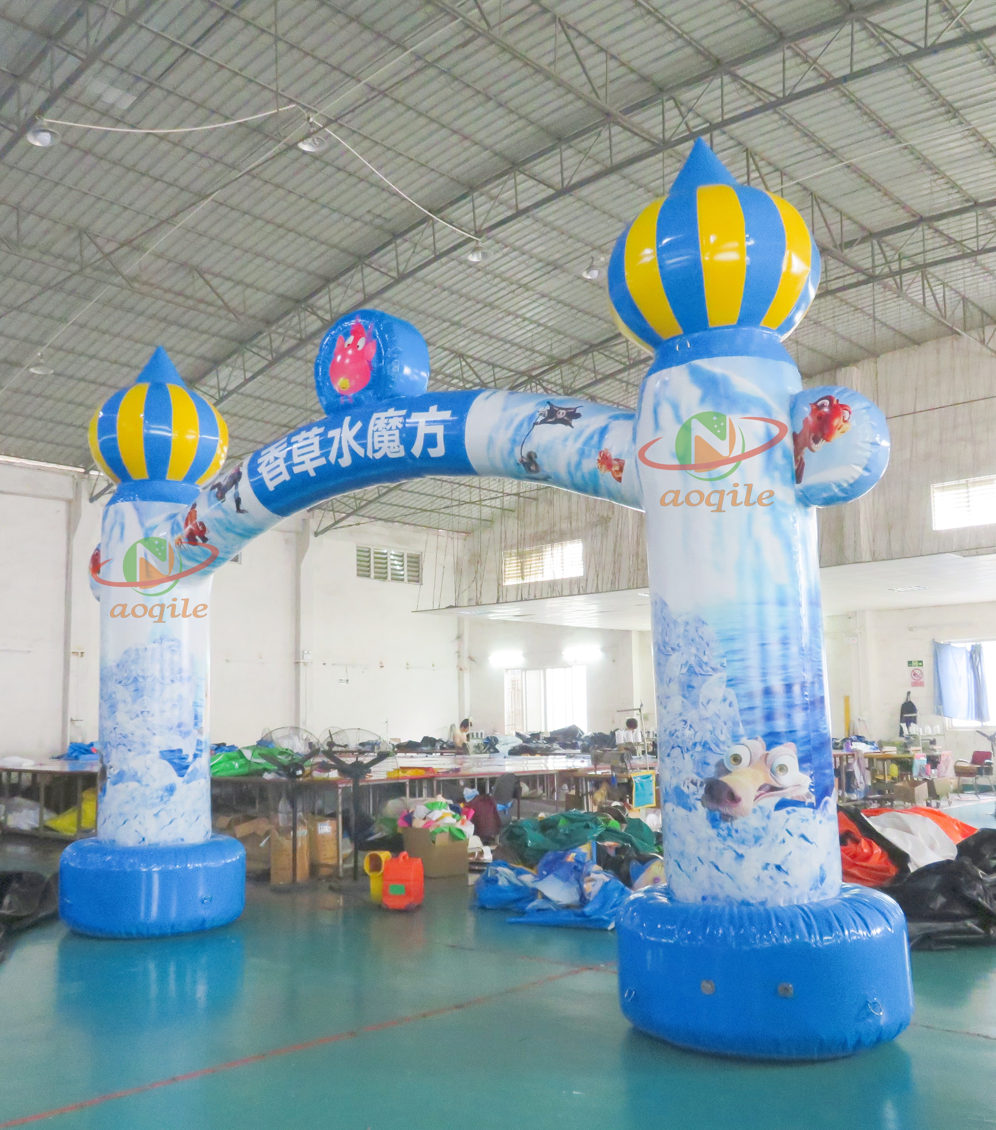 Outdoor Inflatable Advertising Arch Sports Event Starting Line Marathon Arch Equipment