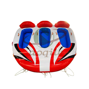 Custom Design Three Person Inflatable Reclining Water Tank Pontoon Water Ski Towable