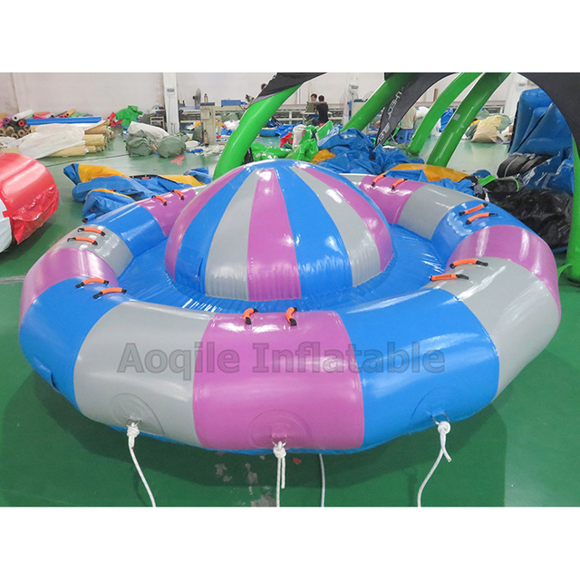 Summer fun Water Towing Ufo Spinning Donut Gyro Towable Inflatable Disco Boat