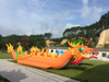 Hot Water Towing Game Red Single Lane Inflatable Dragon Boat, Customized Inflatable Dragon Boat
