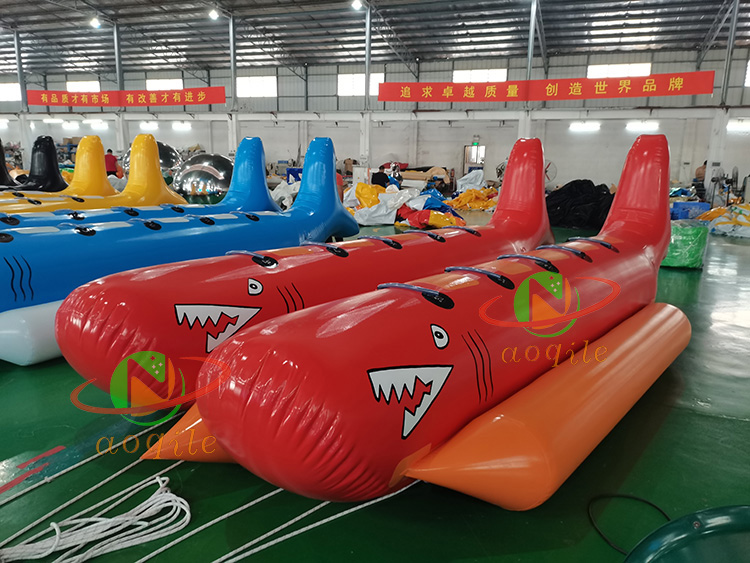 High quality 0.9mm PVC Aqua Park Water Sport Game Inflatable Flying Fish Banana Boat