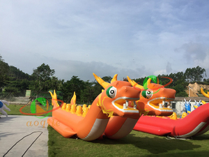 Inflatable Double Tube Dragon Boat Water Banana Boat Can Tow Water Slide Tubes To Float Flying Fish