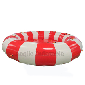 Multiplayer Extreme Sports Crazy Inflatable Saturn Water Toy Rotation Towable Disco Boat