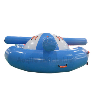 Inflatable Rotating Flying Ufo Towable Water Sports Inflatable Disco Boat