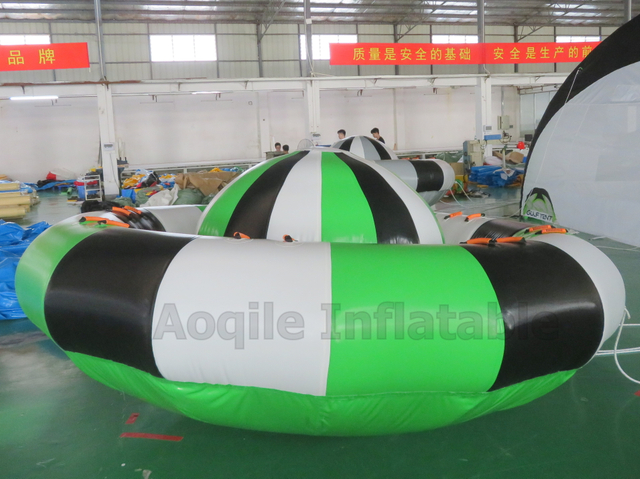 Funny water motorboat towing UFO Inflatable Disco Boat Towable inflatable boat towable