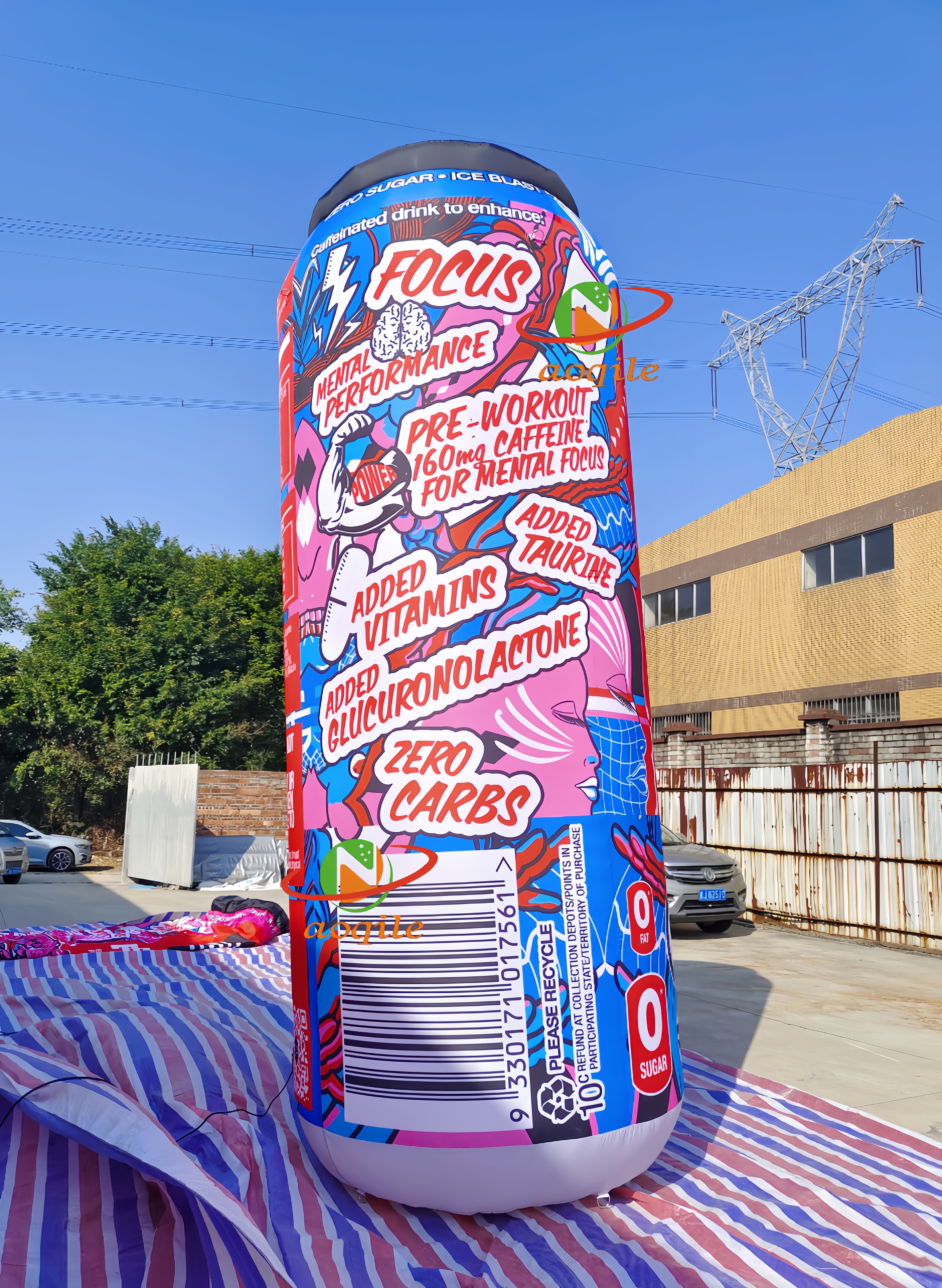 Aoqile2025 Best-selling Amusement Park Party Event Customized Decoration Inflatable Medium Jar for Events