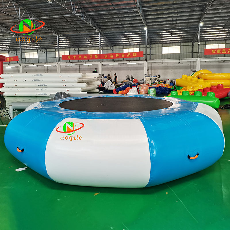 Aoqile Water Park Water Activities High-Quality 4-Meter Inflatable Water Steel Frame Trampoline for Events