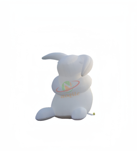 Custom Easter bunny decoration white inflatable rabbit, inflatable rabbit mascot for event decor advertising