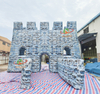 Aoqile Heavy Duty Inflatable Fortress Barrier Windproof Structure for Outdoor Event Zone Division Protection for Events