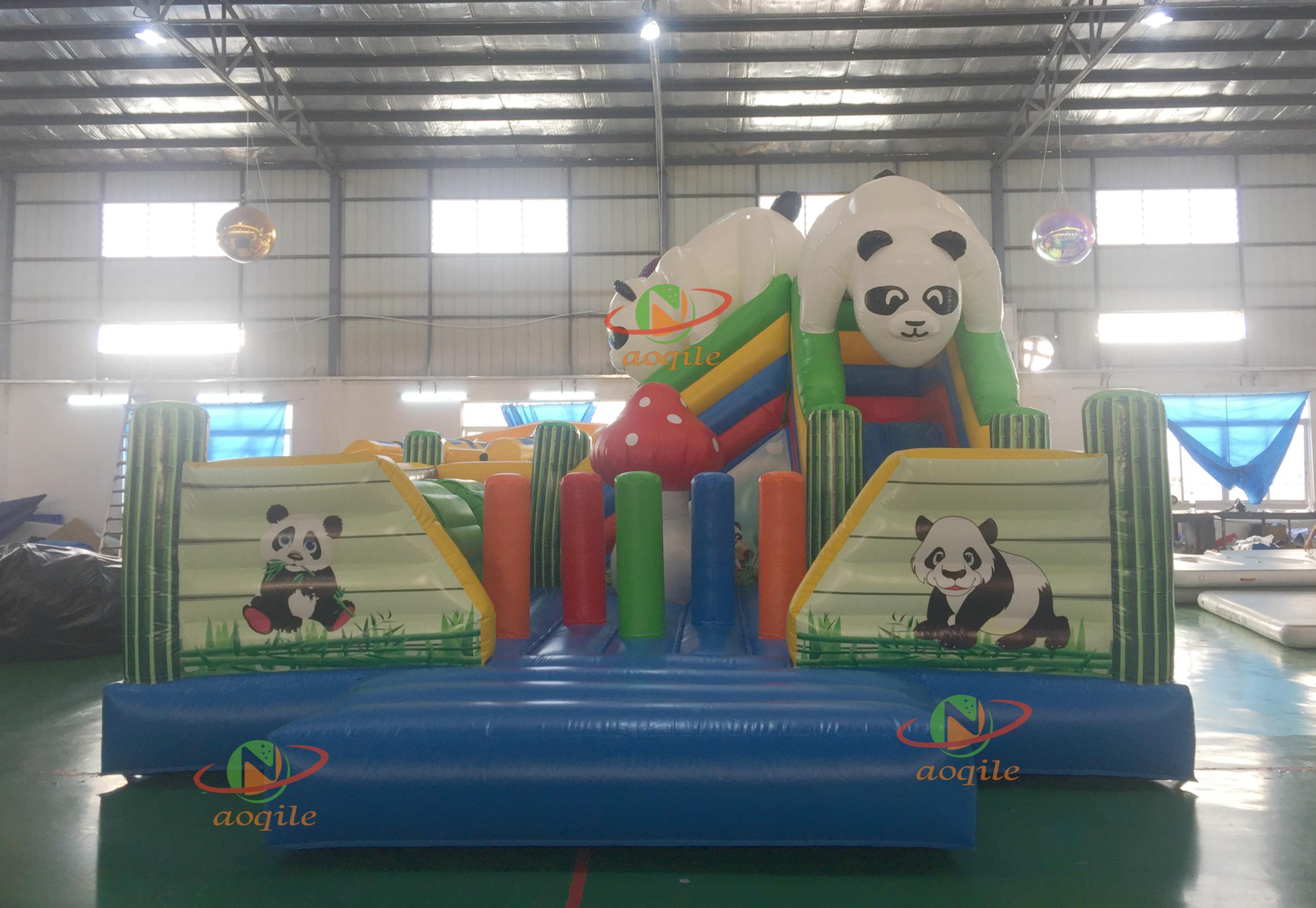 High Quality Custom Inflatable Water Park Cute Panda Style